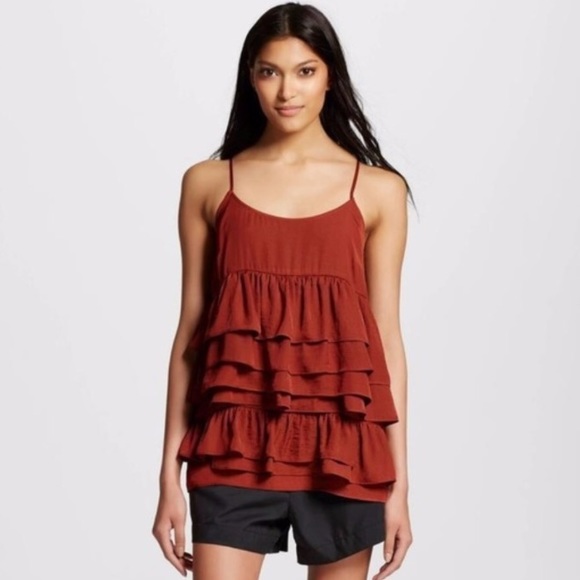 Who What Wear Tops - Who What Wear ruffle tank